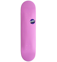RAD Blank Logo Skate Board (8"|Pink)