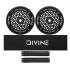 Set of 2 Divine 110 mm Light Core black wheels + Divine griptape + Divine grips