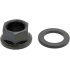 TLC Titanium BMX Axle Bolt With Spacer (14mm|Black)