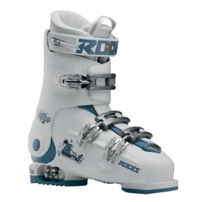 Roces Idea Free 6in1 adjustable children's ski boots (22.5-25.5|White/Tyrkys)