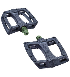 Colony Fantastic 9/16" BMX Pedals (Black/Green)