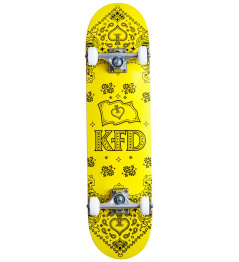 Skateboard KFD Bandana Set 7.75 "Yellow