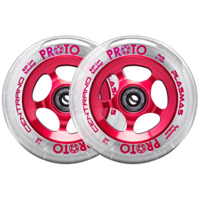 Wheels Proto Plasma 110mm Clear On Red 2pcs
