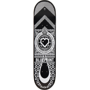 Blueprint Home Heart Skate Board (8"|White)