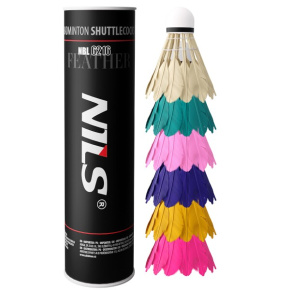 Badminton feather balls NILS NBL6216 multicolor 6 pcs