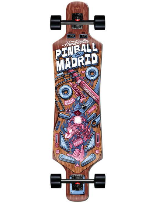 Madrid Top-Mount Complete Longboard (39"|Pinball Wizard)
