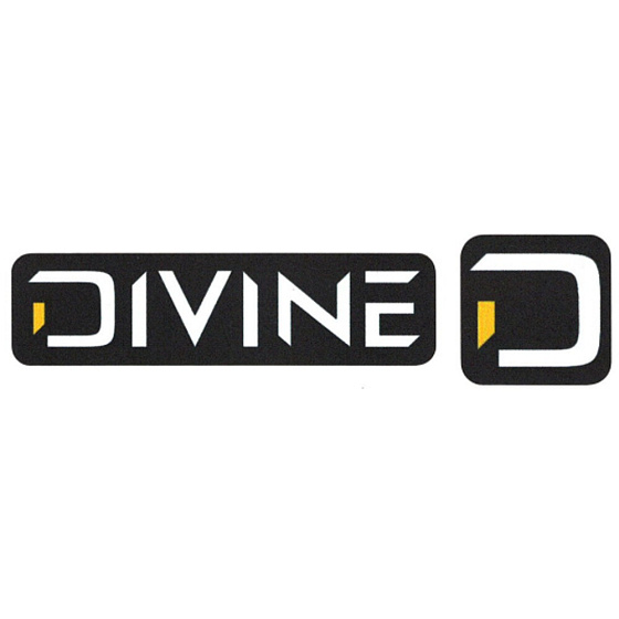 Divine Small Black Stickers