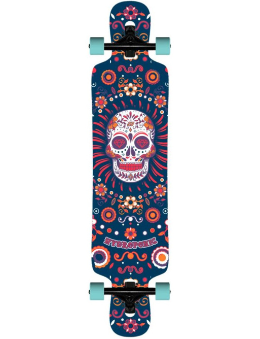 Hydroponics DT 3.0 Complete Longboard (39.25"|Mexican Skull Navy)