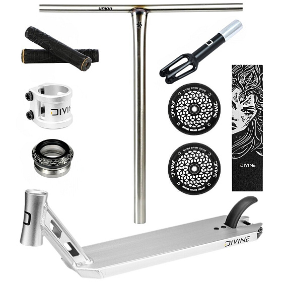Freestyle Scooter Custom Divine CrMo Silver