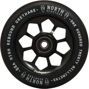 Wheel North Pentagon 120mm black