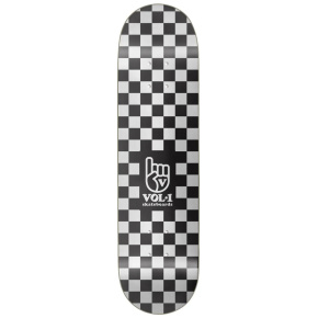 Vol.1 Checker Skateboard Deck (8"|Black)