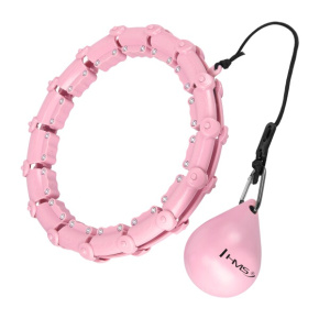 Massage hula hoop HMS HHW02 with weights pink