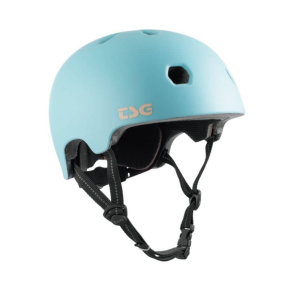 TSG Meta Solid Color Helmet Satin Blue Tint L/XL