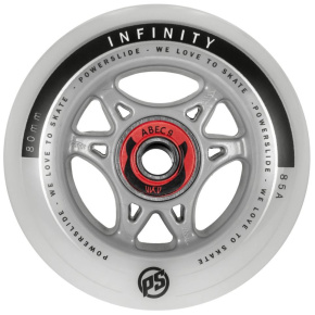 Powerslide Infinity RTR wheels with Abec 9 bearings (4pcs), 80, 85A