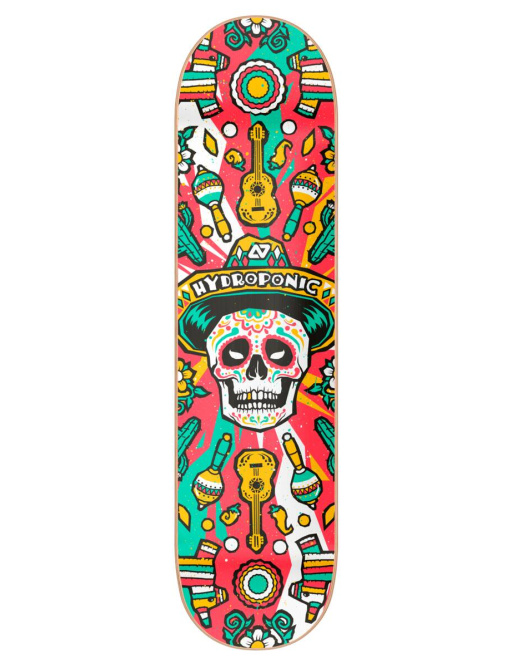 Hydroponic Mexican Skull 2.0 Skate Board (8.5"|Red)