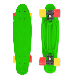 Skateboard FIZZ BOARD Green, Red-Yellow PU, green