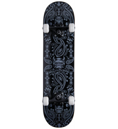 Speed Demons Bandana Skateboard Complete (8.25"|Black/Silver)