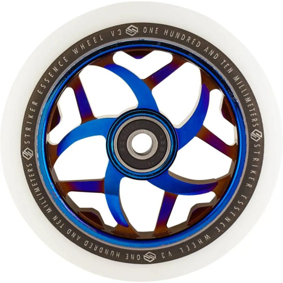 Wheel Striker Essence V3 White 110mm Blue Chrome