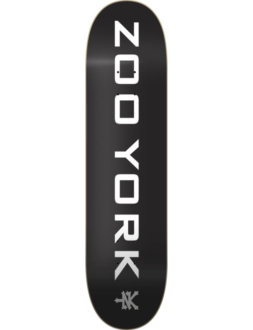 Zoo York Classic Logo Block Skate Board (7.75"|Black)