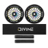 Set of 2 Divine 110 mm Turbo wheels neochrome + Divine griptape + Divine grips