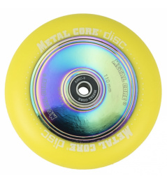 Metal Core Disc 110 mm castor yellow
