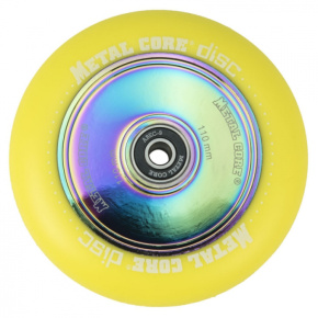 Metal Core Disc 110 mm castor yellow