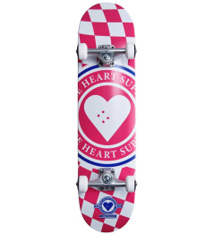 Heart Supply Insignia Check Skateboard Complete (7.75"|Pink)