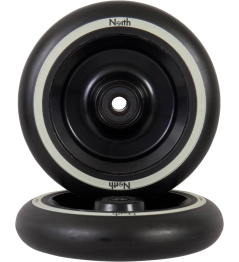 North Fullcore Scooter Wheel (24mm | Matte Black/Black Pu)