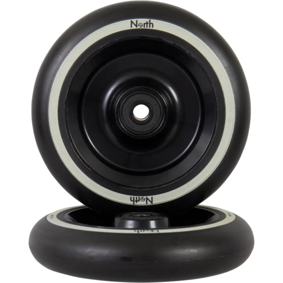 North Fullcore Scooter Wheel (24mm | Matte Black/Black Pu)