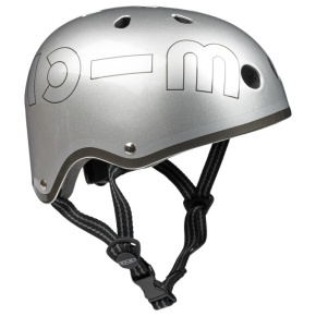 Micro Metalic Silver Helmet