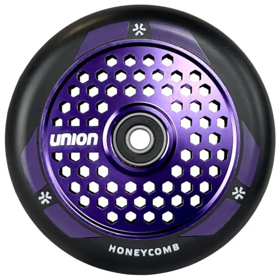 Union Honeycomb Pro Scooter Wheel 110mm Black/Polished Purple