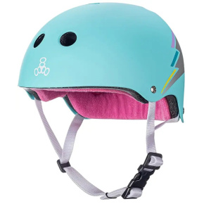 Helmet Triple Eight Certified Sweatsaver S-M Teal Hologram