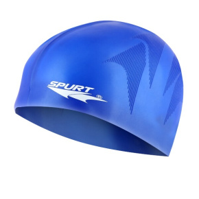 Silicone cap SPURT F230 with embossed pattern, blue