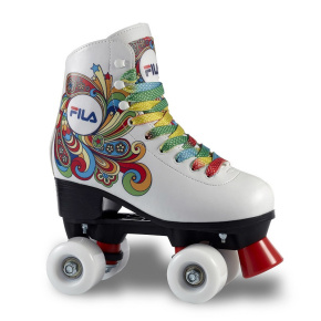 Kids roller skates Fila Quad Bella White