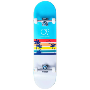 Skateboard Ocean Pacific Sunset 8.25 "White / Blue