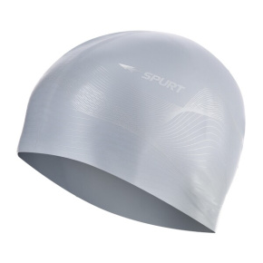 Silicone cap SPURT G-Type F210 men with pattern, grey