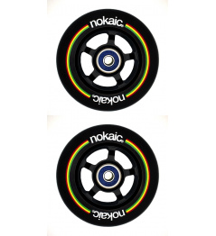 Wheels Nokaic 100mm BLACK / BLACK 2pcs