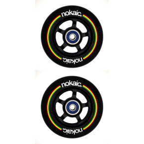 Wheels Nokaic 100mm BLACK / BLACK 2pcs