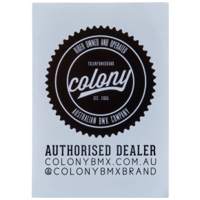 Colony Authorised Dealer Sticker (White)