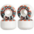 Hydroponic Mexican Skull 2.0 Skateboard Wheels 4-Set (52mm|White/Red)
