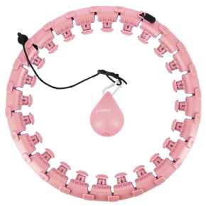 Massage hula hoop HMS HHW01 with weights pink