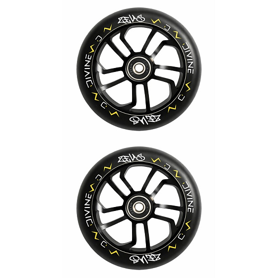 Packaging 1+1 Divine Zeus Wheels 120mm Black 2pcs