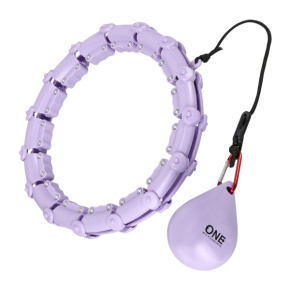 Massage hula hoop ONE Fitness OHA02 with weights purple