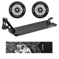 Set Board Divine Forget Street 6" 560 mm black + 2 Divine 110 mm Turbo wheels black + Divine Nyx griptape
