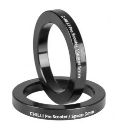 Chilli set of 2 spacers 5 mm black