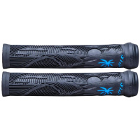 ODI Hucker Flangeless Grips (160mm|Black/Blue)