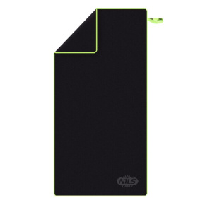 NILS Camp NCR11 black/green microfiber towel