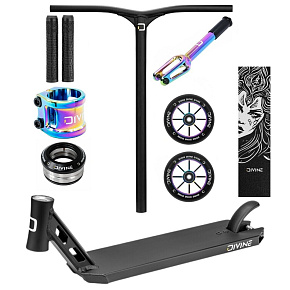 Freestyle Scooter Custom Divine Park ALU Black/Neochrome Freestyle Scooter Custom Divine Park ALU Black/Neochrome