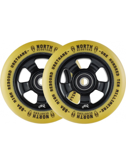 Wheels North HQ V2 110mm Black / Gum 2pcs