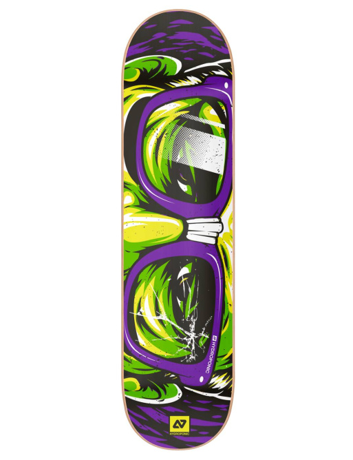 Hydroponic Glasses Skate Board (8.5"|Rectangular Purple)